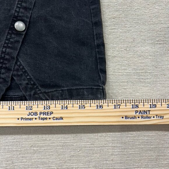 Size 0 Free People We The Free Women’s Black Denim Wrap Mini Short Skirt - Picture 7 of 7